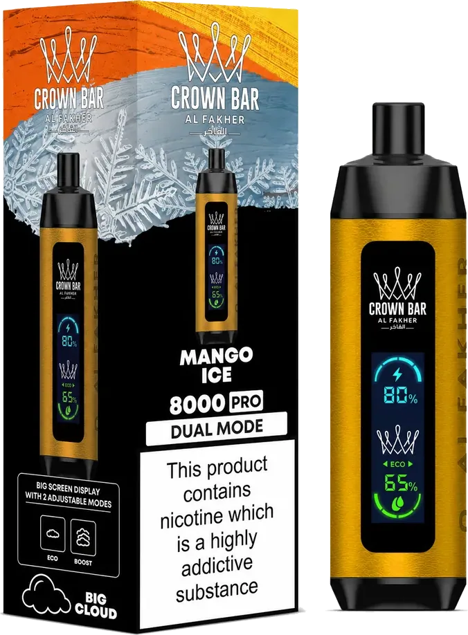 Al Fakher Crown Bar 8K Pro Mango Ice Mango Ice