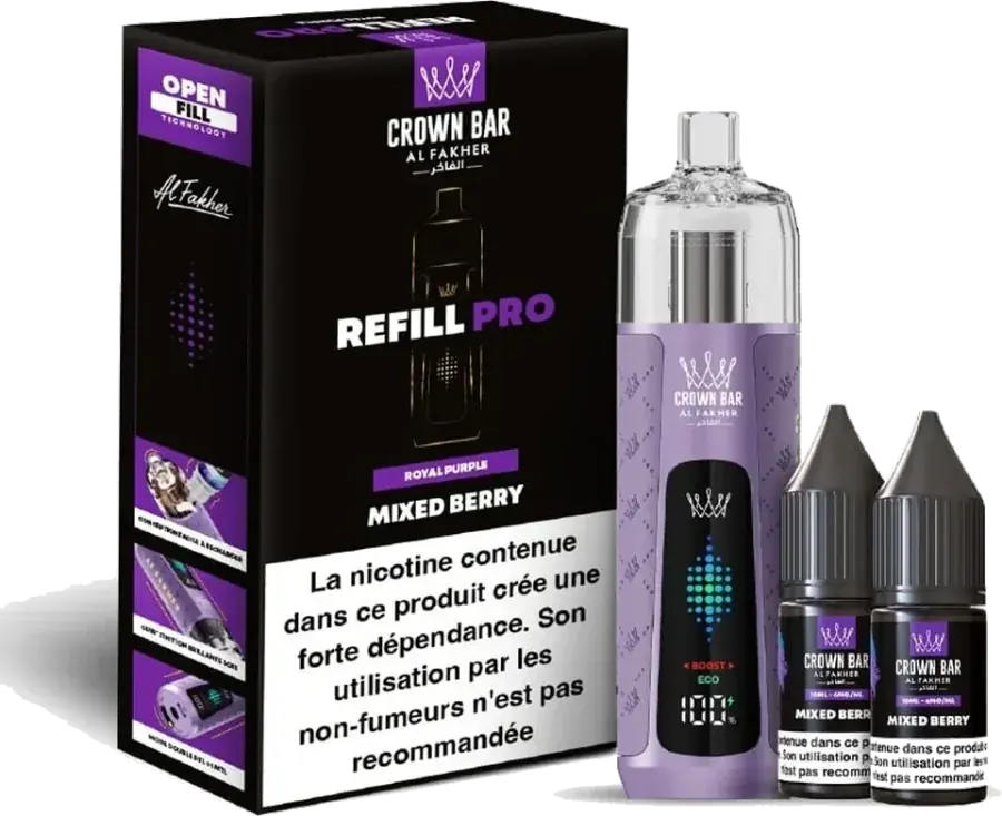 Al Fakher Crown Bar Refill Pro 30K Mixed Berry Mixed Berry