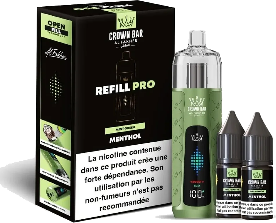 Al Fakher Crown Bar Refill Pro 30K Menthol Menthol