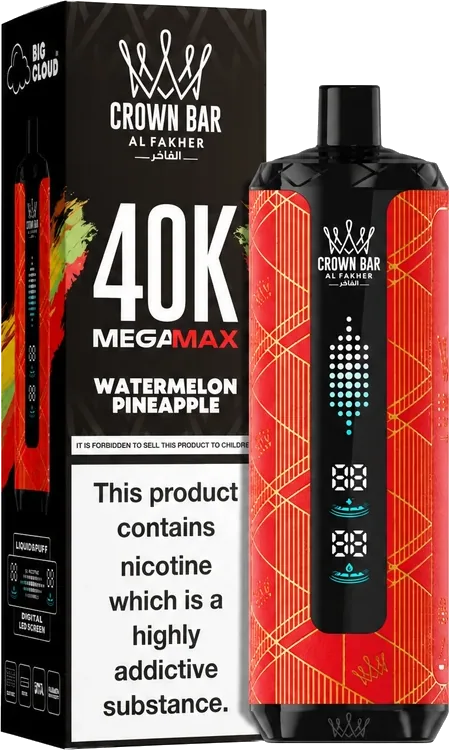 Al Fakher Crown Bar 40K Mega Max Watermelon Pineapple Watermelon Pineapple