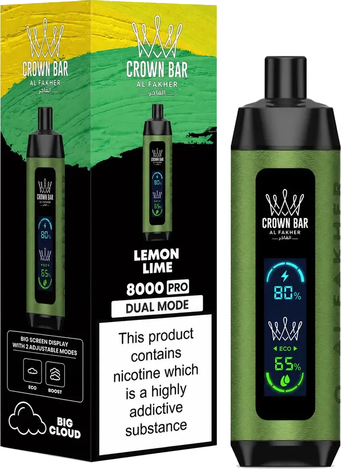 Al Fakher Crown Bar 8K Pro Lemon Lime Lemon Lime