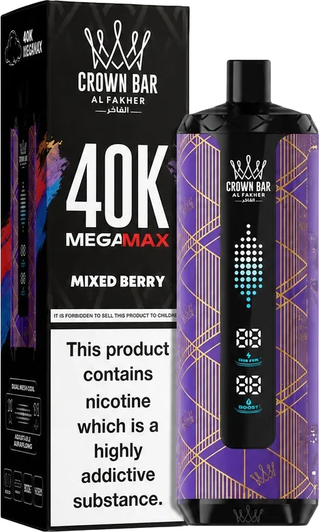 Al Fakher Crown Bar 40K Mega Max Mixed Berry Mixed Berry