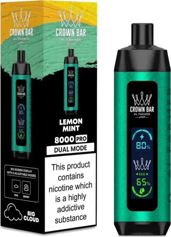 Al Fakher Crown Bar 8K Pro Lemon Mint Lemon Mint