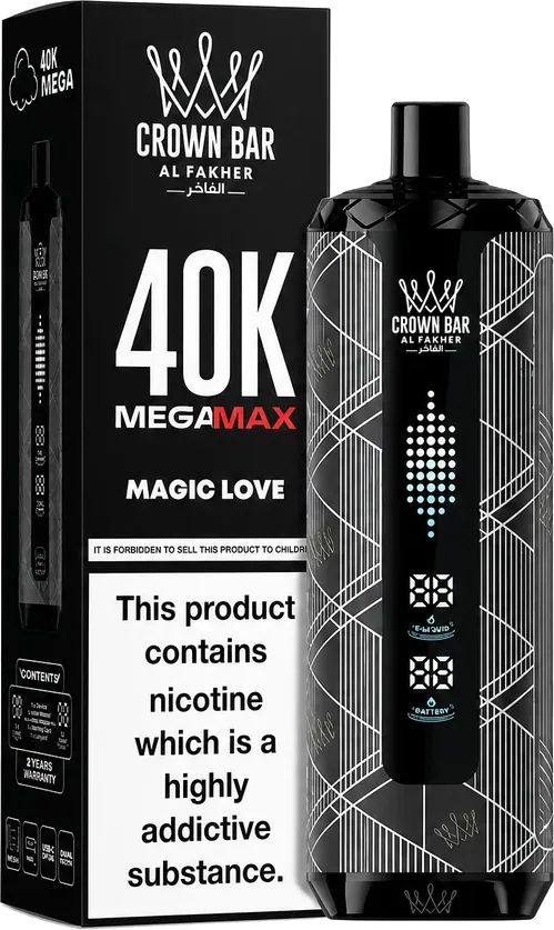 Al Fakher Crown Bar 40K Mega Max, Magic Love, vue principale
