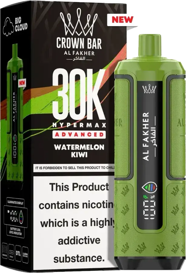 Al Fakher Crown Bar 30K Hyper Max Advanced, Watermelon Watermelon