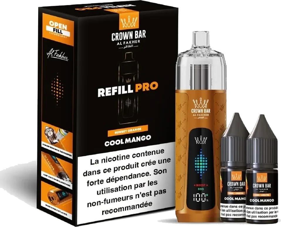 Al Fakher Crown Bar Refill Pro 30K Cool Mango Cool Mango