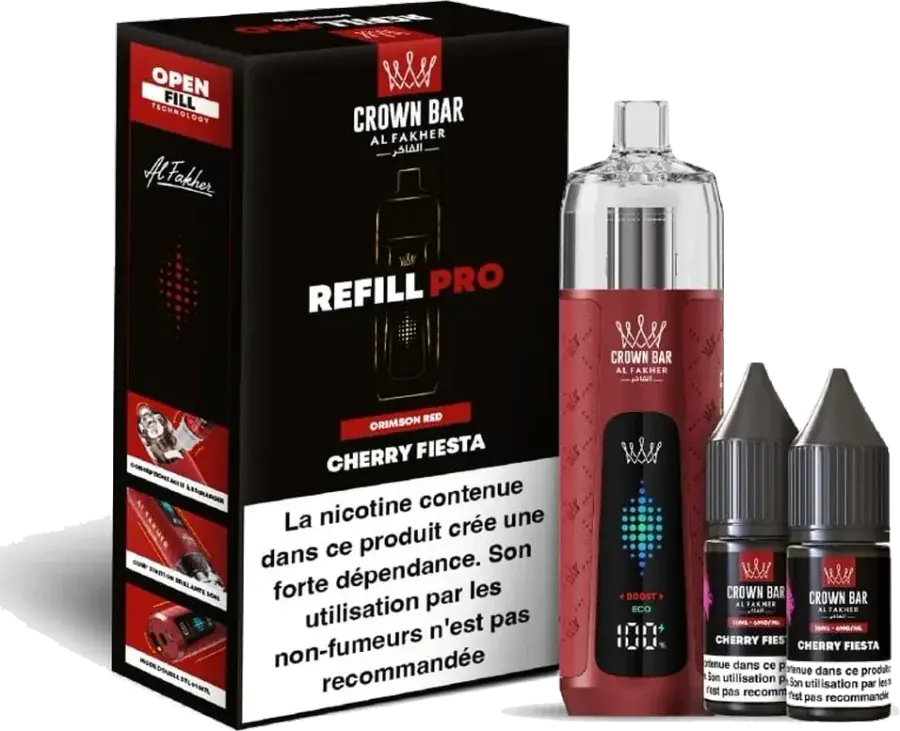 Al Fakher Crown Bar Refill Pro 30K Cherry Fiesta Cherry Fiesta