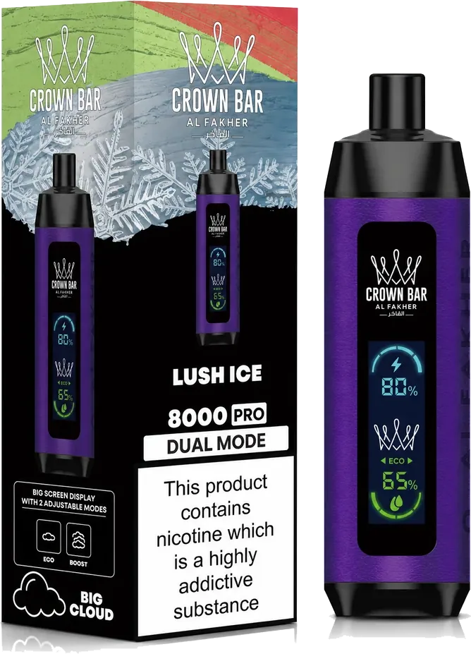 Al Fakher Crown Bar 8K Pro Lush Ice Lush Ice