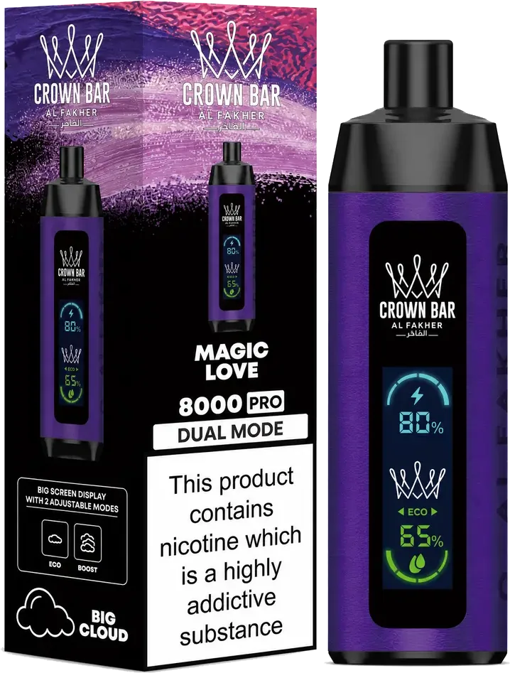 Al Fakher Crown Bar 8K Pro Magic Love Magic Love