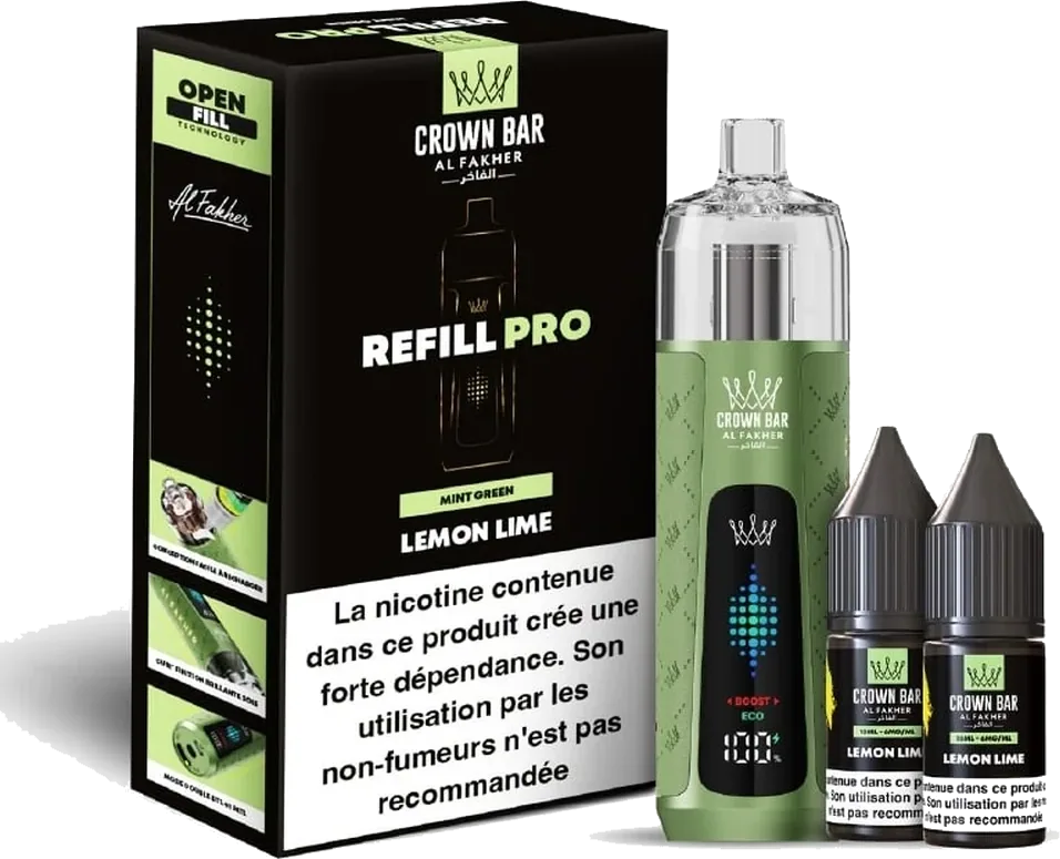 Al Fakher Crown Bar Refill Pro 30K Lemon Lime Lemon Lime