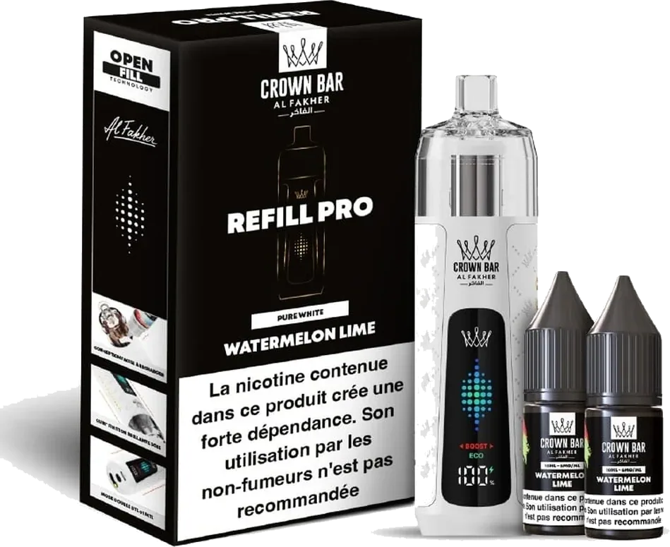 Al Fakher Crown Bar Refill Pro 30K Watermelon Lime Watermelon Lime