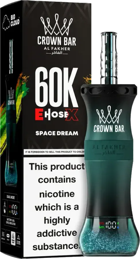 Al Fakher Crown Bar 60K E-Hose X, Space Dream Space Dream