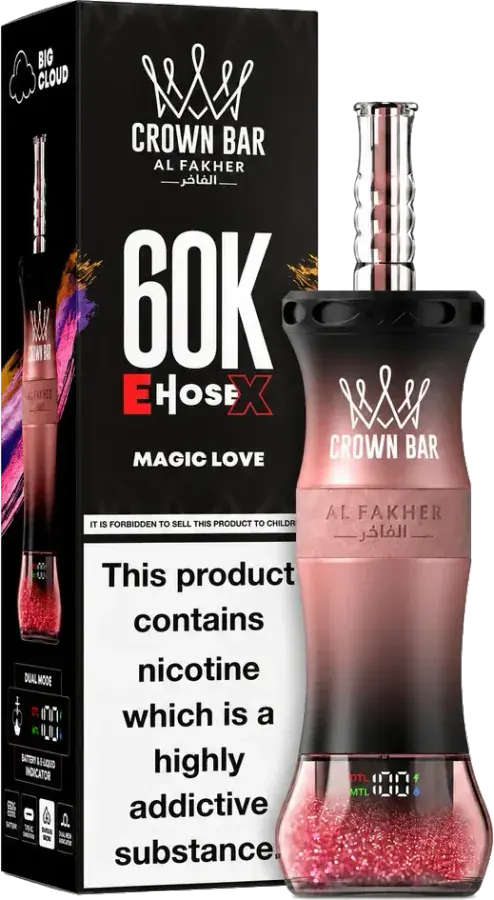 Al Fakher Crown Bar 60K E-Hose X, Spearmint Spearmint