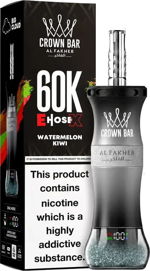Al Fakher Crown Bar 60K E-Hose X, Watermelon Pineapple Watermelon Pineapple